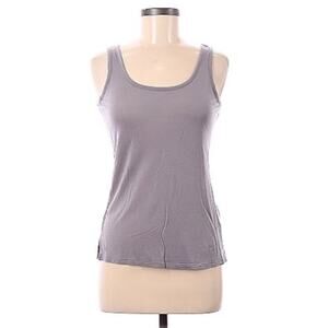 White + Warren 100% Tencel Purple Gray Tank Top